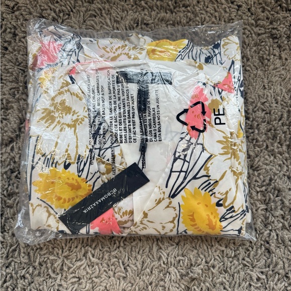 BCBG Max Azaria flounced racer back blouson mini dress - Picture 12 of 12